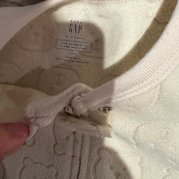 Infant Baby GAP Brannan Bear Footie Onesie Fleece Toddler 18-24 Months Cozy Zip - Picture 4 of 4